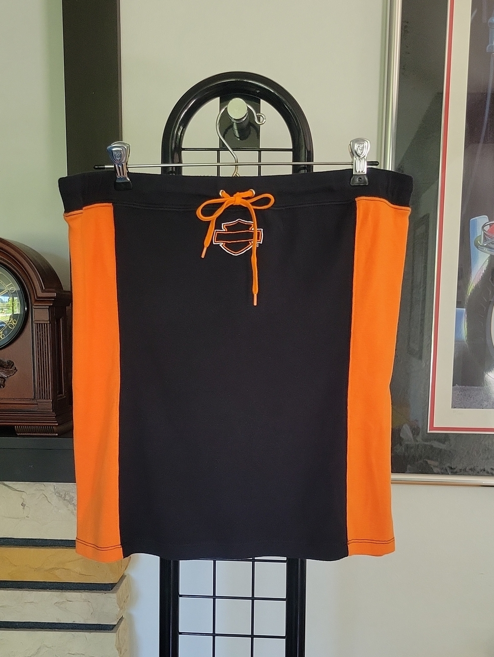 Harley-Davidson Skirt XL Black & Orange